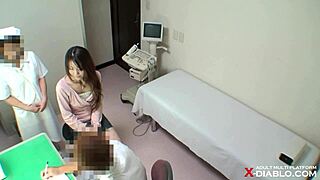 hidden cam catches japanese housewife patient spied on by asian doctor in hospital