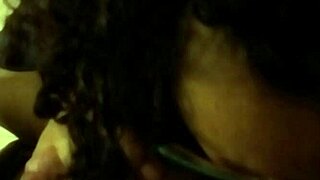 Curly Glasses Girl Sucks Cock on Secret Hidden Cam