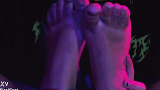 Oops, meant I drip candle wax on your bound feet while you gag on my toes in bondage play