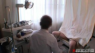 hidden cam catches japanese housewife patient spied on by asian doctor in hospital