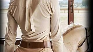 rich milf cougar rides cock outdoors in leather boots cumshot dream