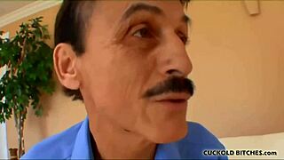 Pathetic Loser Cuck Watches Old Wife Dominate Virgin Fetish Forever in BDSM Humiliation