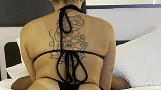 sitting in hotel chair watching gf take first bbc anal doggystyle interracial homemade 😈👀 she's your slut now