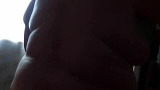 curvy milf teases her wet pussy in tub then rides stepson's cock till cum coats her huge boobs