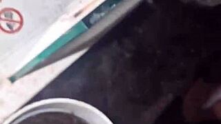 m4rkus77 goes handsfree with fleshlight breed in public outdoor thrill