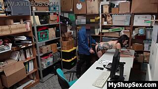 Shoplifter Teen's Tight Pussy Investigation Turns Into Cowgirl Ride With Lp Officer