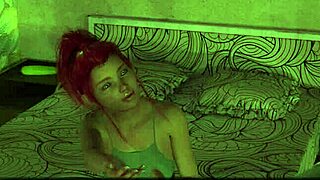 lets dive into group fun with fiery redhead action