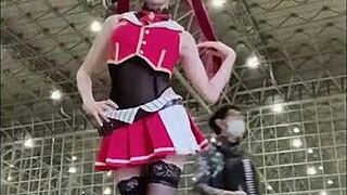 cute asian mayu ronne in cosplay heels loses jerk off challenge part 3 😏👠