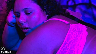 Oops, meant I drip candle wax on your bound feet while you gag on my toes in bondage play