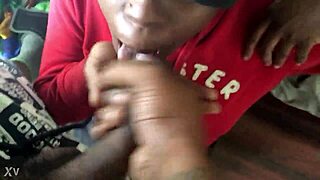 i can't stop sucking this big black ebony cock till it cums