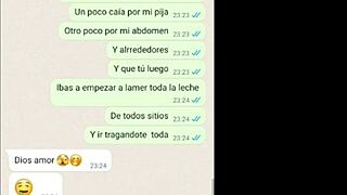 My girlfriend tastes my cum and loves it 😍💦