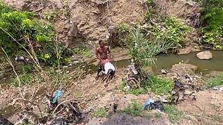 whoa this fat bitch screams as huge cock worships her outdoor ass 🍑💦