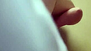 white blonde cowgirl bounces wet pussy on huge black cock in bedroom