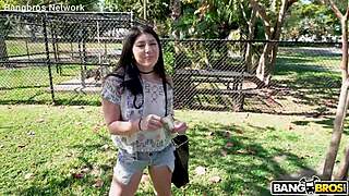 Swinger Sneaks Creampie Action on Shaved Pussy During Bus Ride