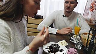 laura quest flashes skinny tanned body in risky car public adventures