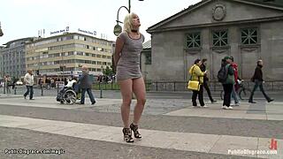 my pierced pussy blonde gets dominated and fucked hard outdoors