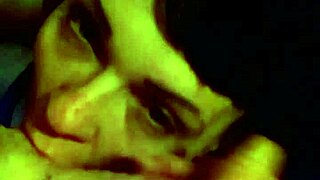 bet this horny slut squirts while deepthroating and spitting on young cock