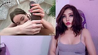 Hermosa Latina Teen Masturbates Horny POV Halloween Giant Cock Creampie