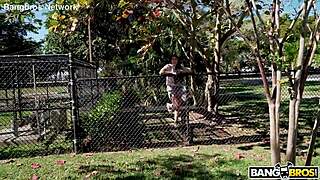 Swinger Sneaks Creampie Action on Shaved Pussy During Bus Ride