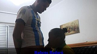 Brazilian Brunette Bent Over Anal After Game Monster Cock Ride