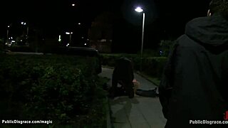 my pierced pussy blonde gets dominated and fucked hard outdoors