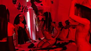 tiazinhah halloween party lickin kissin pussies with hot amigas... so wet!!