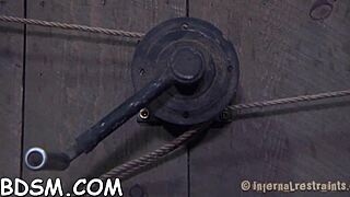 chained beauties bound compete pussy drilled hard spanked femdom pov game