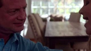 husband watches his sexy big tit wife bunny deepthroat and fuck on desk