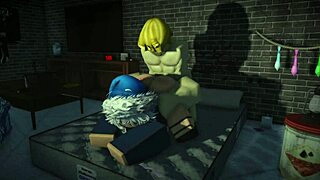 i bet this roblox slut can't handle my monster cock cumming on her big tits