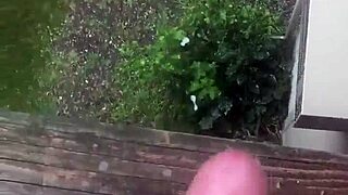 outdoor solo jerk explodes cum everywhere