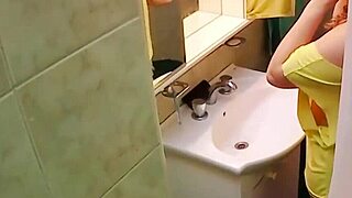 my stepmom's the hottest latina milf shower squirting in miniskirt socks 😍💦🔥