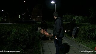 my pierced pussy blonde gets dominated and fucked hard outdoors