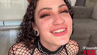 Lydia Black's brutal DAP DP bukkake gangbang tears me apart