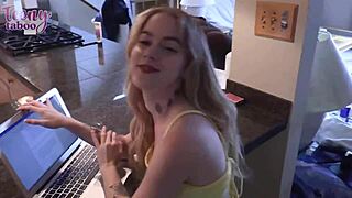 Why does Sage Fox keep sucking Seth Brogan's dick after her creampie?