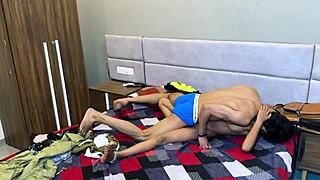 she calls over her sexy female friend for what turns into a hot bisexual group study fuck at home.