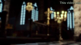 A Pretty Nun's Tight Pussy and Ass Get Fully Filled with Hard Anal and Vaginal Fucking in Sacred Sin.