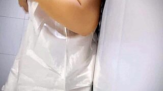 chubby housewife plays with her big tits until pussy drips