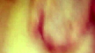 Girl fingers tits and pussy during solo bath fun