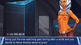 whoa check out this orange trainer shaking her juicy ass boobs and giving a teasing handjob 😍🍑💦