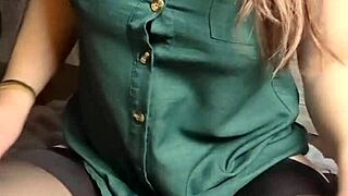 asian amateur slut masturbates to three orgasms with toys on panties