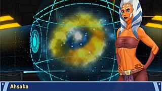 whoa check out this orange trainer shaking her juicy ass boobs and giving a teasing handjob 😍🍑💦