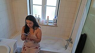 Latina Wife Calls Handyman for Hot Tub Fix Turns Suggestive