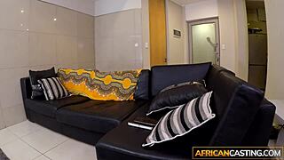 Wow! Big Tits Ebony Milf Rips Clothes in Interview for Boss's Cock! She Strips Hard to Suck and Fuck Him!