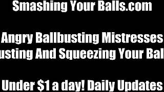 Mistress Ball Kicks Slave Into Aching Submission