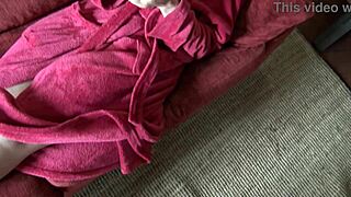 dirty stepmom soaks stepson with her hot piss stream right in his face