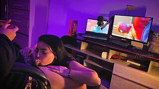 my roommate saw me playin but wanted facial and all nite fuck