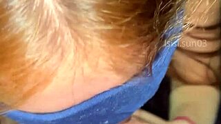 Petite redhead teases with her tight curves before riding hard