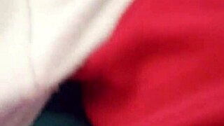 she slips hand into pajamas touching herself to orgasm in bedroom