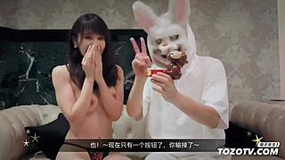 Interactive Gameshow with Chinese Contestants in Steamy Challenges