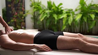 small asian teen massages then squirts on muscular bodybuilder's monster cock pov